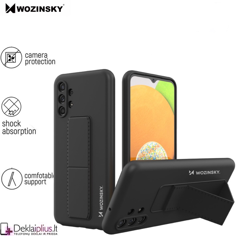 Wozinsky 4in1 švelnaus silikono dėklas - juodas (Samsung A23/A23 5G) Wozinsky 4in1 švelnaus silikono dėklas - juodas (Samsung A23/A23 5G)